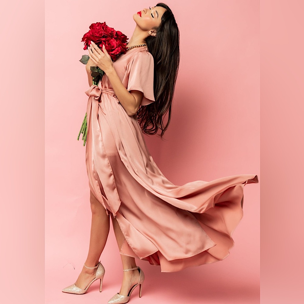 Baltic Born satin Maxi Dress
